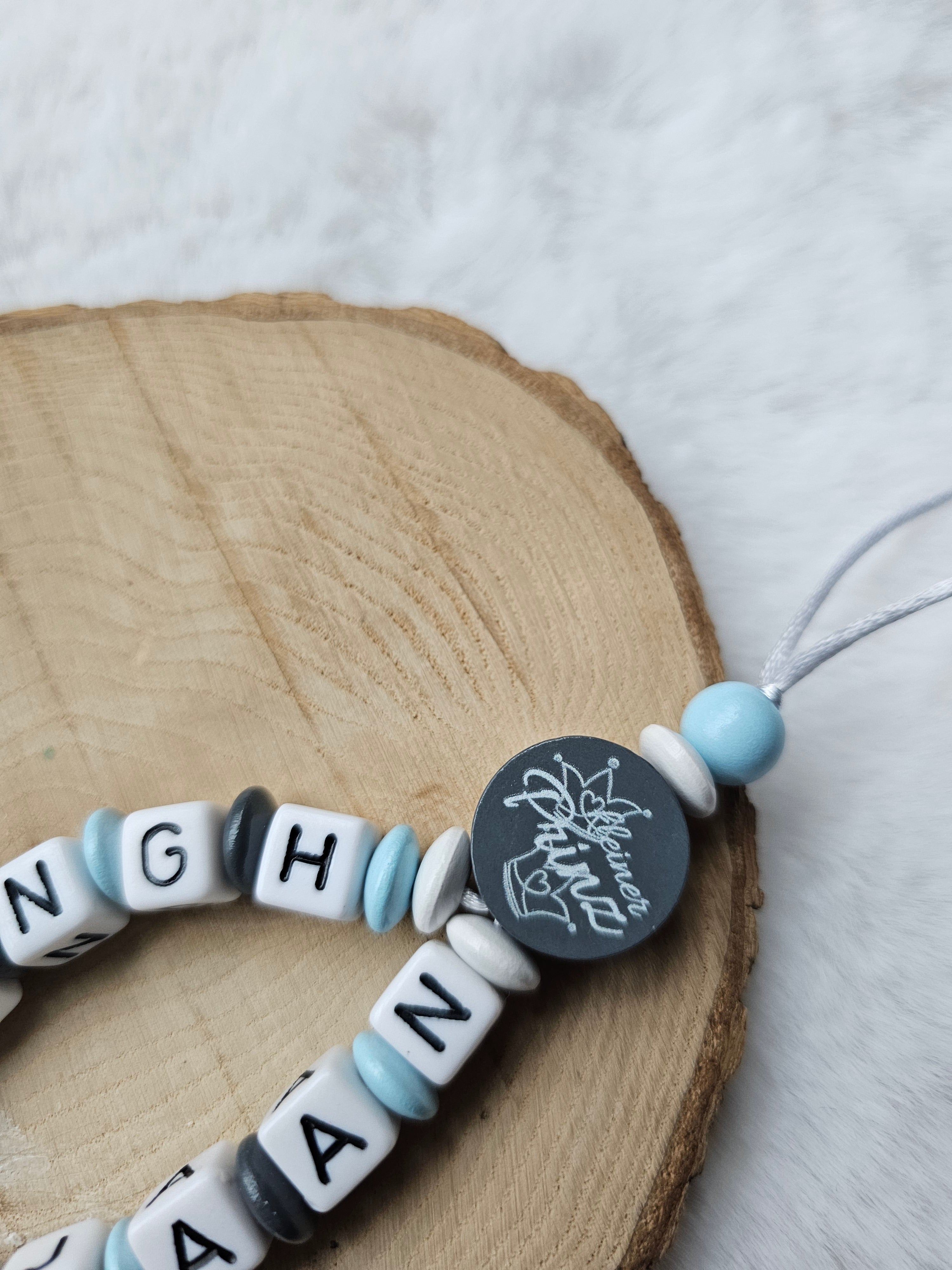 Schnullerkette mit Doppelnamen | Schnullerkette Fuchs |Babygeschenke zur Geburt
