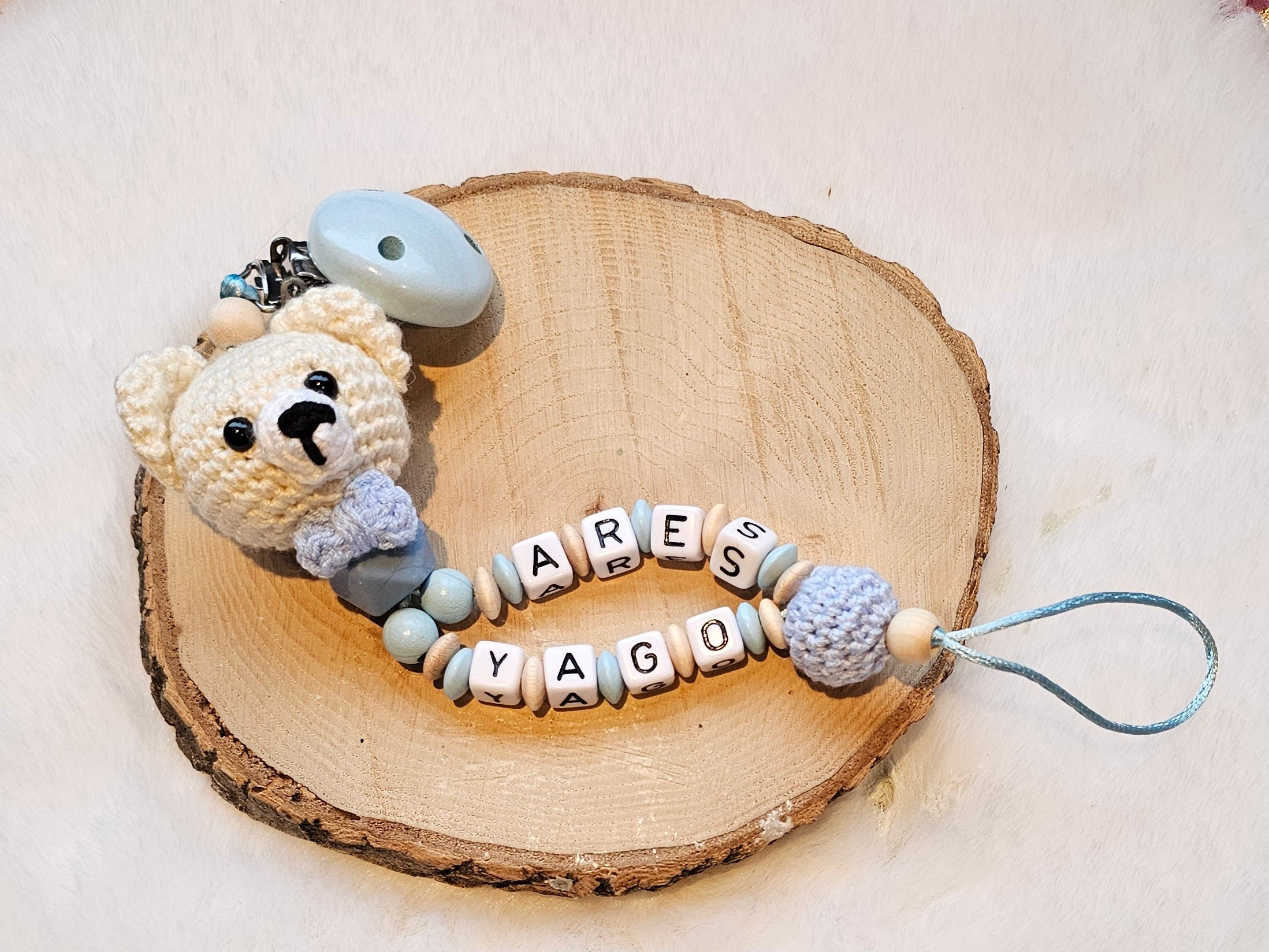 Schnullerketten mit Namen |Maus |Babygeschenke zur Geburt |personalisierte Babygeschenke