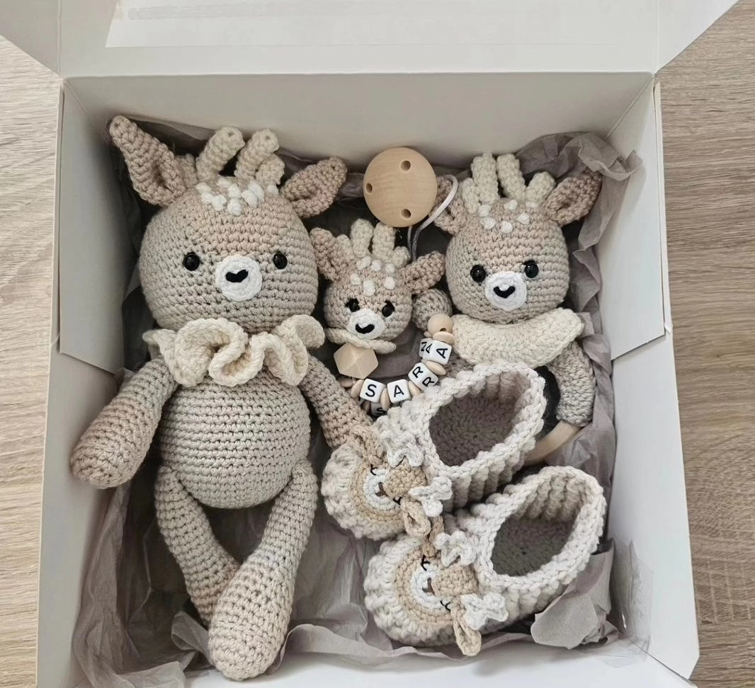 Babygeschenk Rehkitz,Schnullerkette personalisiert ,Taufgeschenk,Babygeschenke zur Geburt
