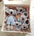 Personalisiertes Babygeschenk zur Geburt Koala Junge,Schnullerkette mit Namen,