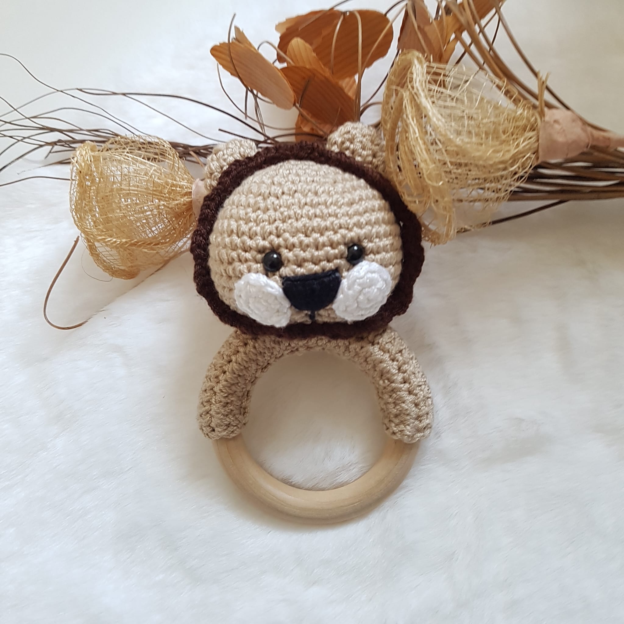 Greifring Löwe | Rassel |Babygeschenk