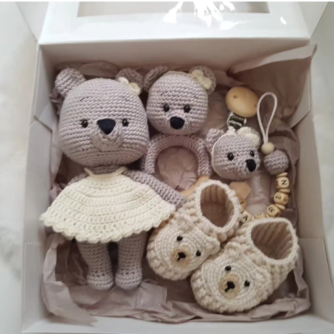 Schmusetier,Geschenke Set Baby Mädchen,Babyschuhe,Babygeschenke zur Geburt