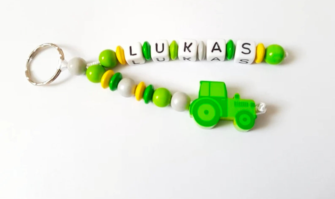 Anhänger Traktor| Taschenanhänger | Einschulungsgeschenk | Geschenk für Kinder