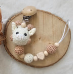 Baby Geschenkset Giraffe – Schmusetier, Schnullerkette & Greifring