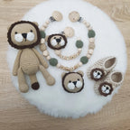 Premium Babygeschenk Set zur Geburt Löwe - Unisex
