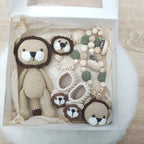 Premium Babygeschenk Set zur Geburt Löwe - Unisex