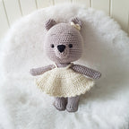 Baby Geschenkset Bär Mädchen – Schmusetier, Schnullerkette & Greifring