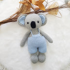 Baby Geschenkset Koala Junge – Schmusetier, Schnullerkette & Greifring