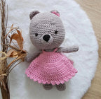 Baby Geschenkset Bär Mädchen Rosa – Schnullerkette, Greifring & Babyschuhe
