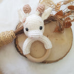 Baby Geschenkset Giraffe – Schmusetier, Schnullerkette & Greifring