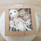 Baby Geschenkset Giraffe – Schmusetier, Schnullerkette & Greifring