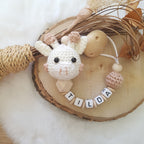 Baby Geschenkset Giraffe – Schmusetier, Schnullerkette & Greifring