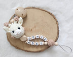 Baby Geschenkset Giraffe – Schmusetier, Schnullerkette & Greifring