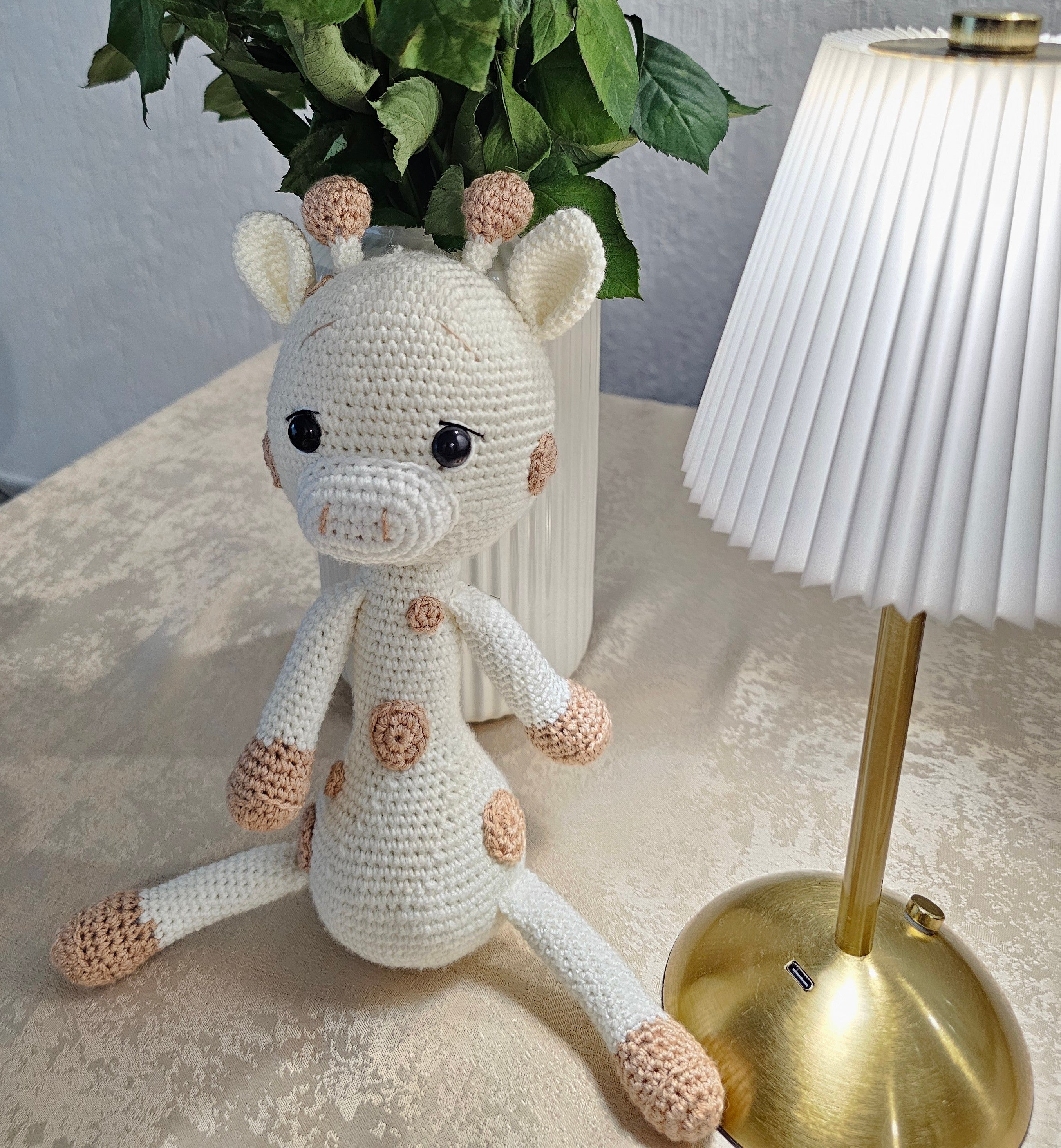 Baby Geschenkset Giraffe – Schmusetier, Schnullerkette & Greifring